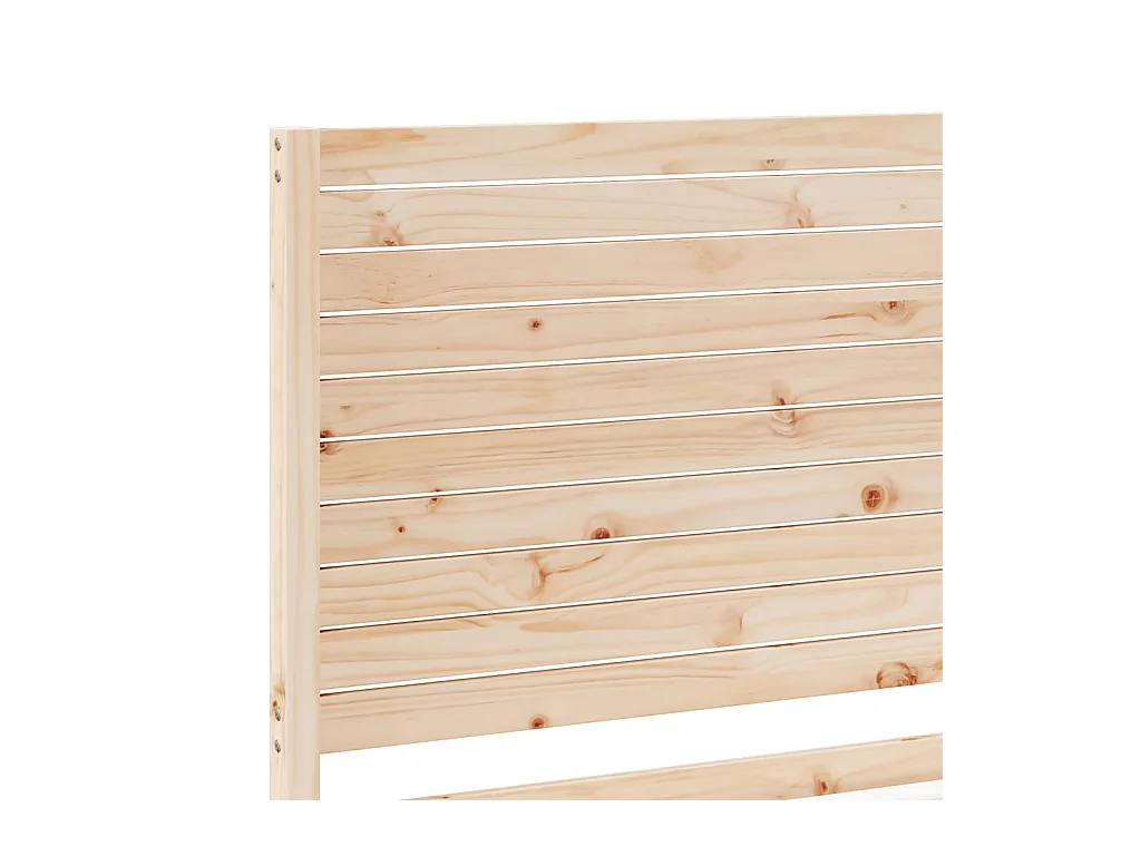 Cama extralarga sin colchón madera maciza 180x220 cm
