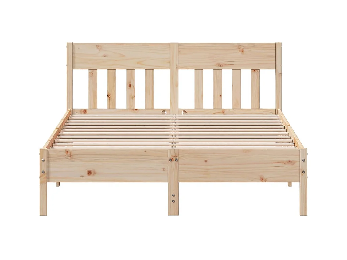 Cadre de lit sans matelas 120x200 cm bois de pin massif