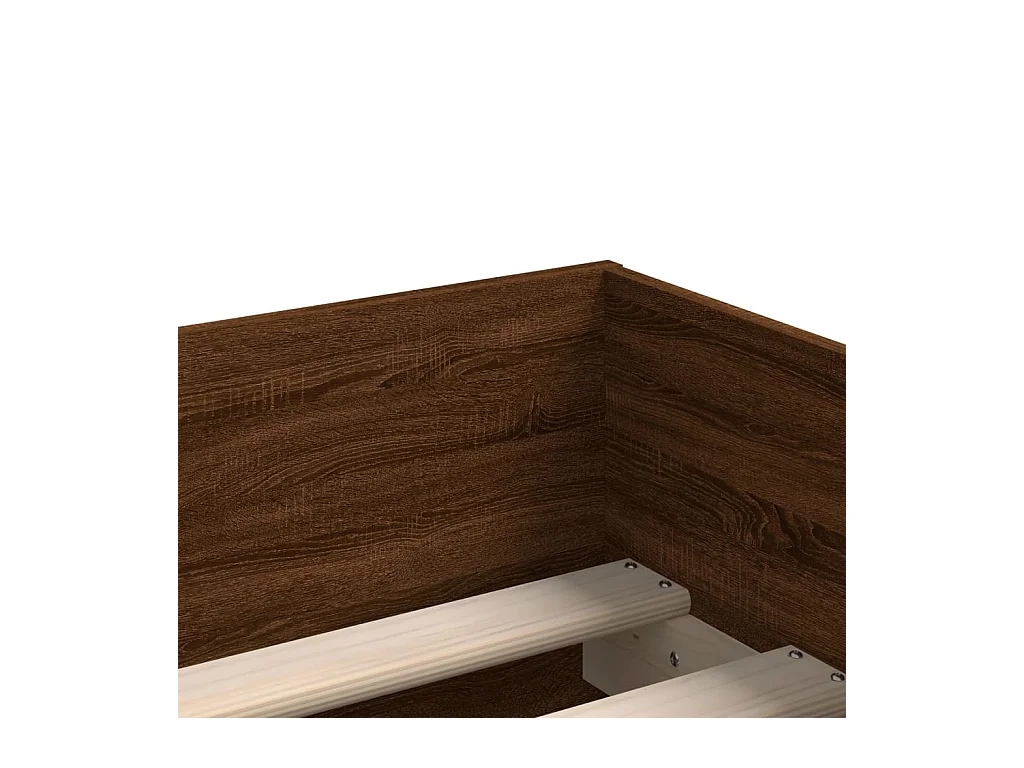 Bettgestell mit Schubladen Braun Eichen-Optik 90x190 cm