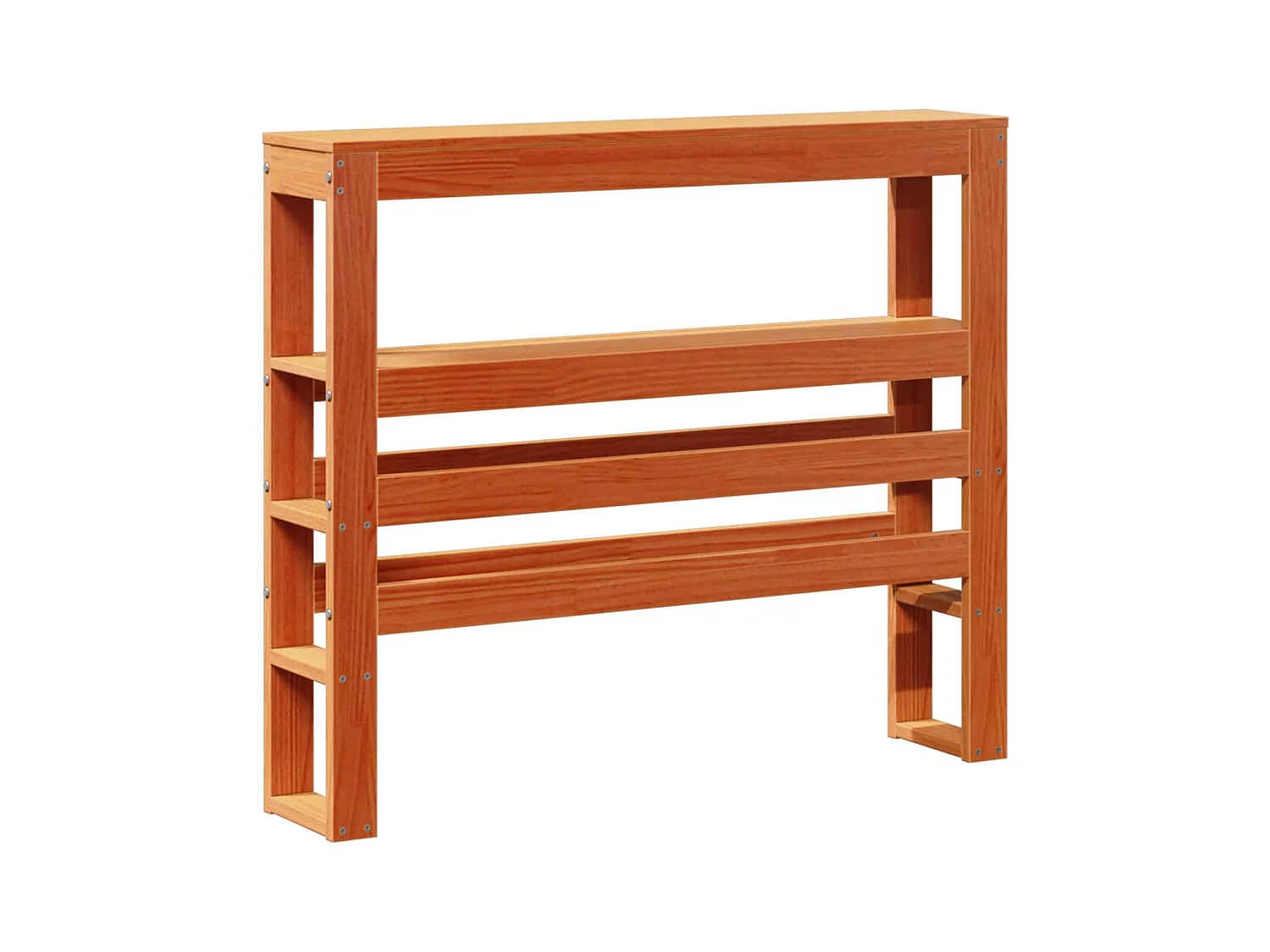 Cadre de lit sans matelas cire marron 75x190 cm bois pin massif