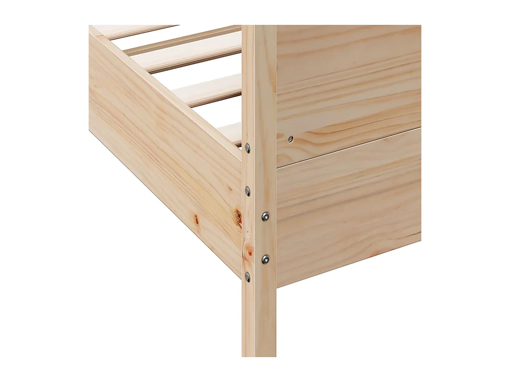 Cadre de lit sans matelas 160x200 cm bois massif de pin