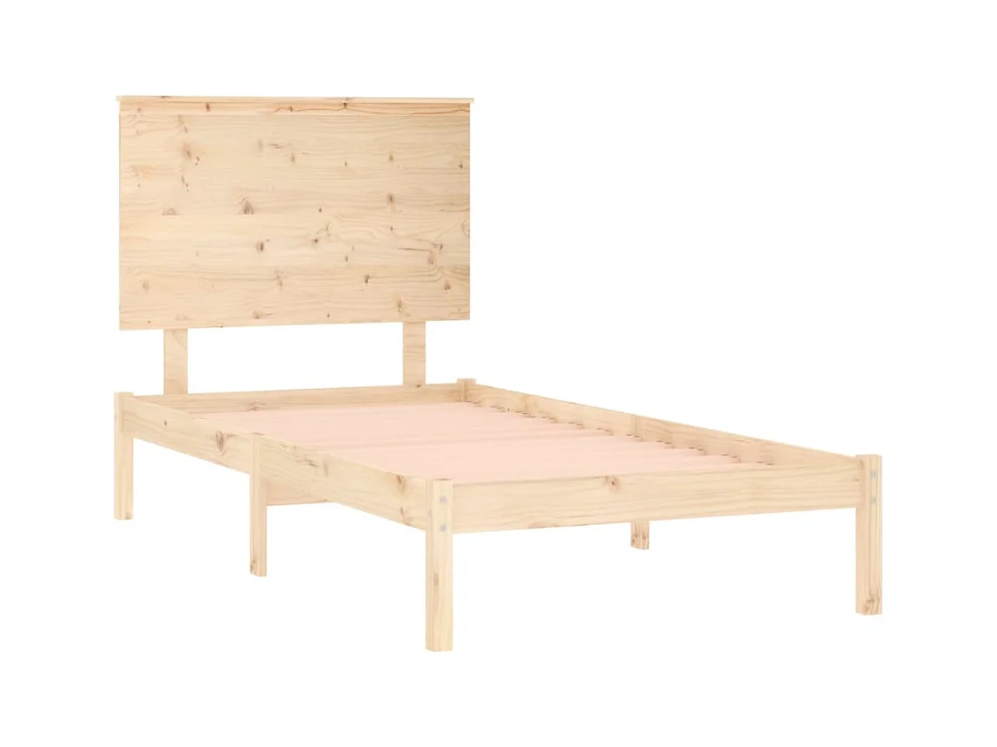 Cadre de lit sans matelas 100x200 cm bois massif de pin