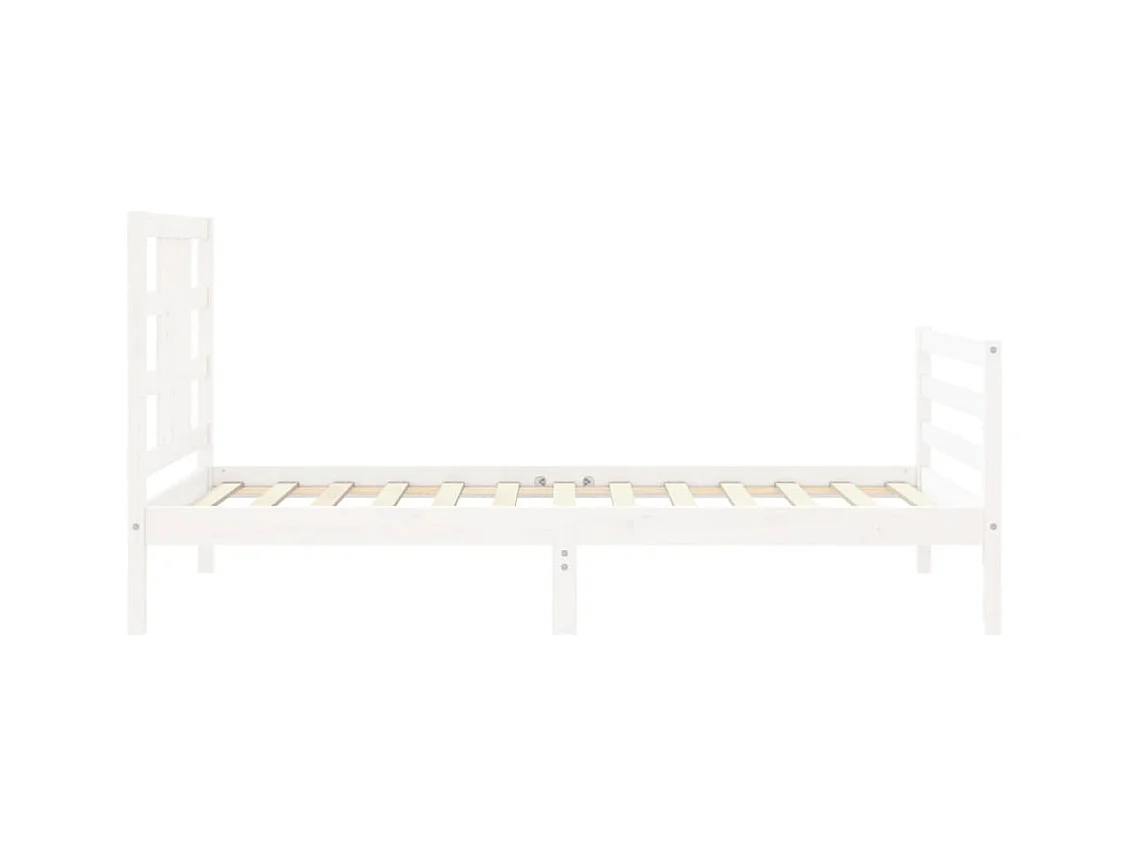 Cadre de lit sans matelas 100x200 cm bois massif de pin