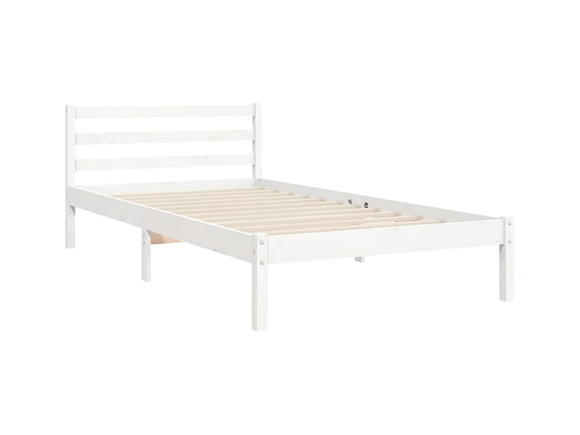 Cadre de lit sans matelas 100x200 cm bois massif de pin