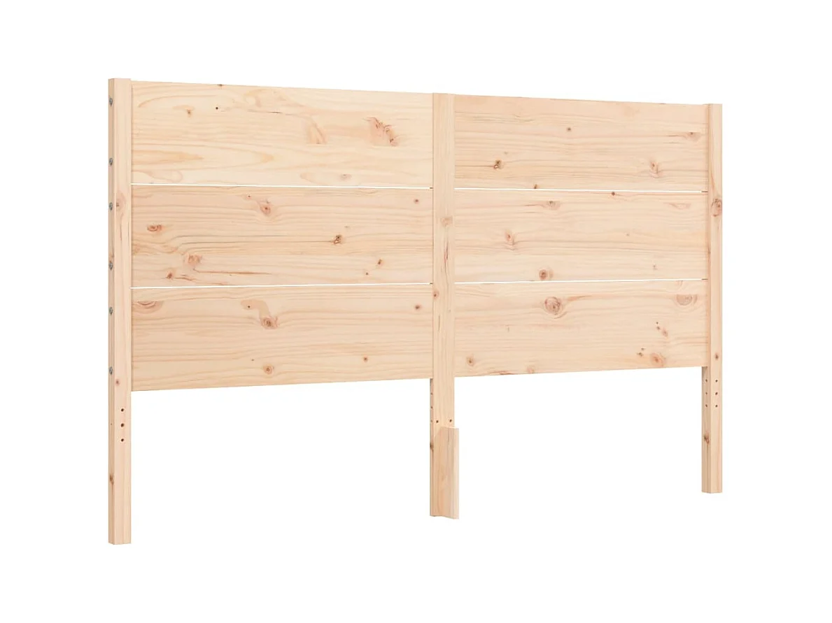Cadre de lit sans matelas 160x200 cm bois massif