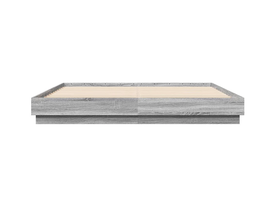Bettgestell Grau Sonoma 180x200 cm Holzwerkstoff