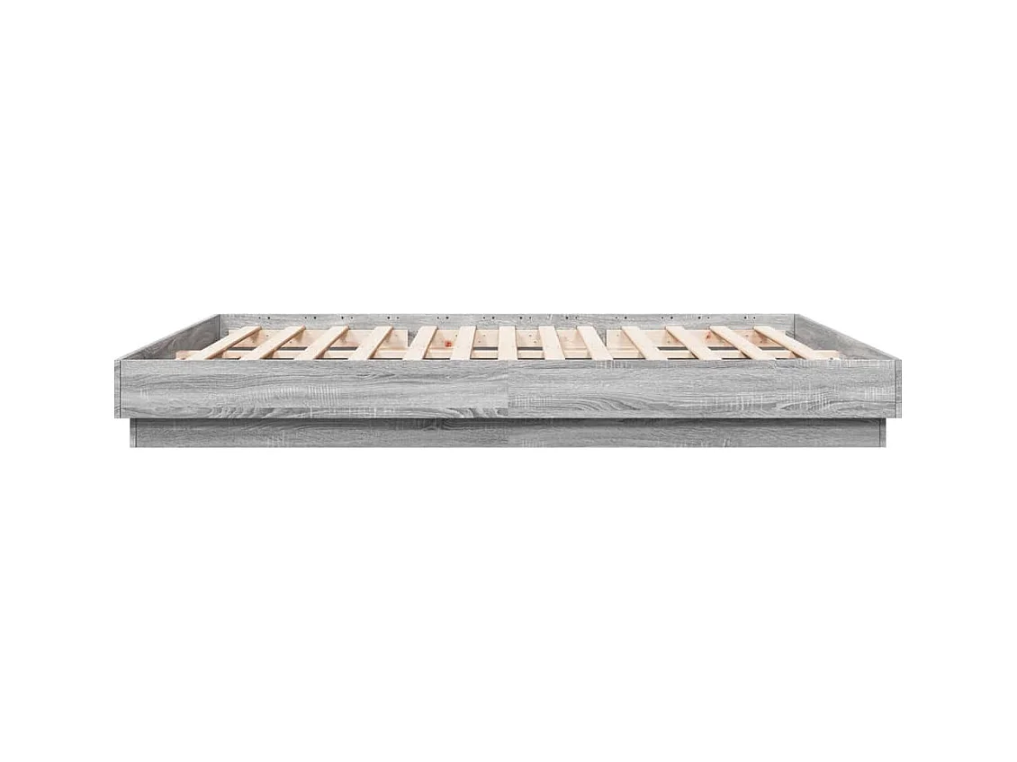 Bettgestell Grau Sonoma 180x200 cm Holzwerkstoff