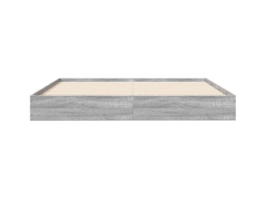 Cadre de lit sans matelas sonoma gris 140x200 cm
