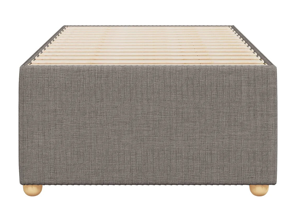 Cadre de lit sans matelas taupe 90x190 cm tissu