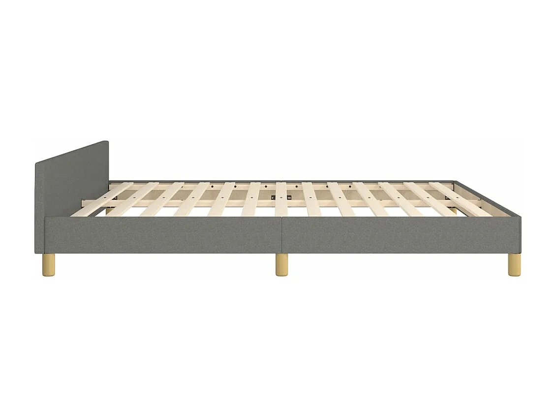 Cadre de lit sans matelas blanc bois massif 100x200 cm