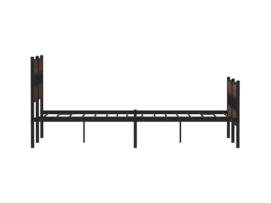 Estructura de cama con cabecero y pie sin colchón 120x190 cm