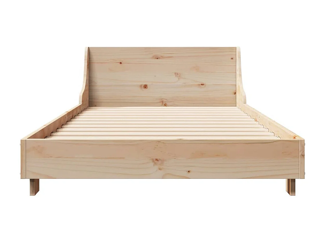 Cama sem colchão 75x190 cm madeira de pinho maciça