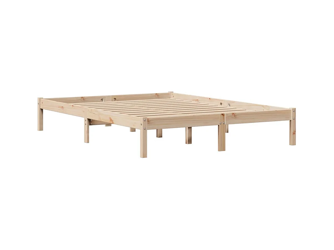 Letto senza Materasso 120x200 cm in Legno Massello di Pino