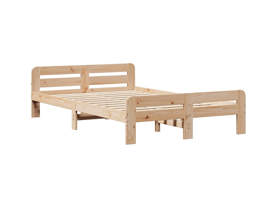 Cadre de lit sans matelas 120x200 cm bois de pin massif