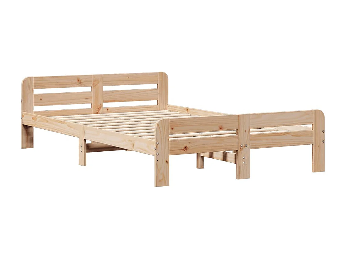 Cadre de lit sans matelas 120x200 cm bois de pin massif
