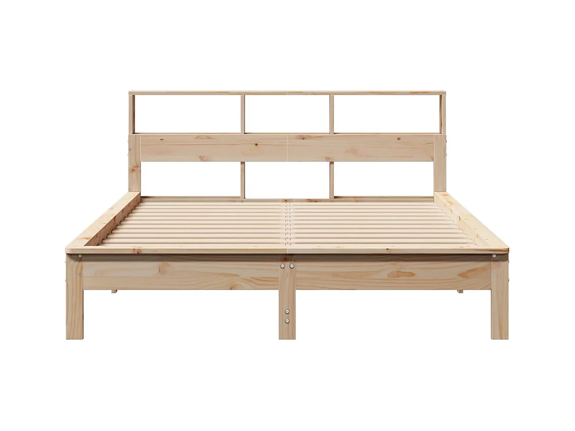 Cadre de lit sans matelas 140x200 cm bois massif de pin