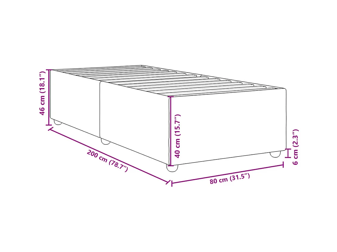 Giroletto Nero 80x200 cm in Tessuto