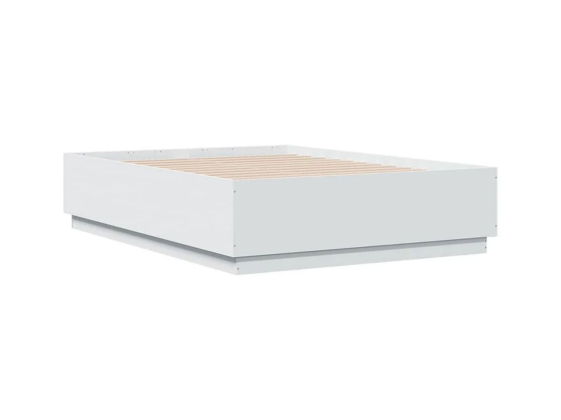Cadre de lit sans matelas blanc 120x190 cm