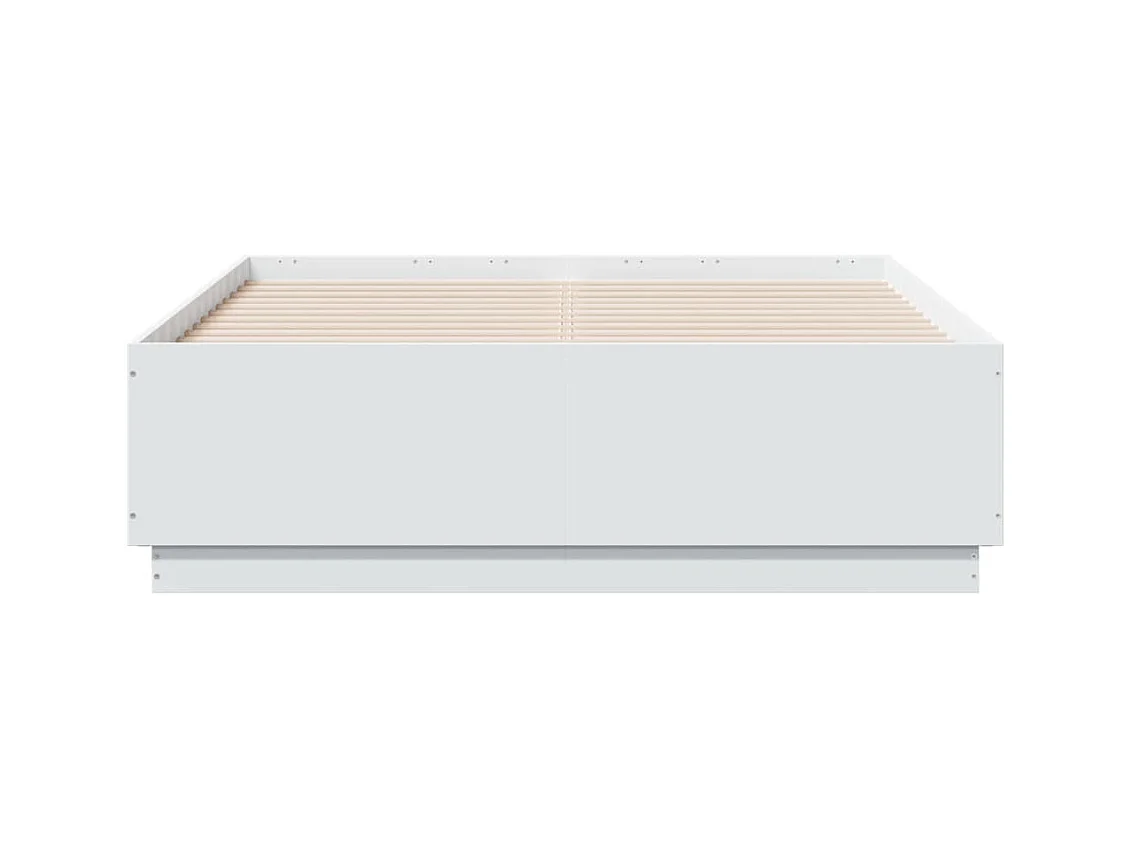 Cadre de lit sans matelas blanc 120x190 cm