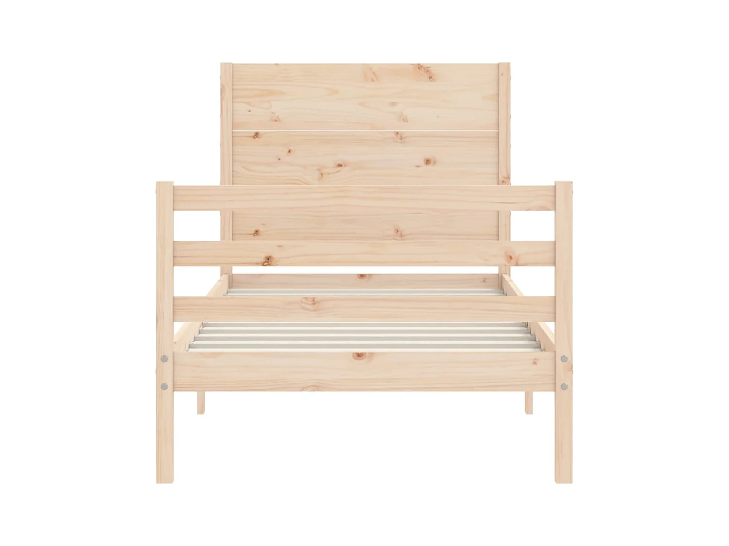 Cadre de lit sans matelas bois massif