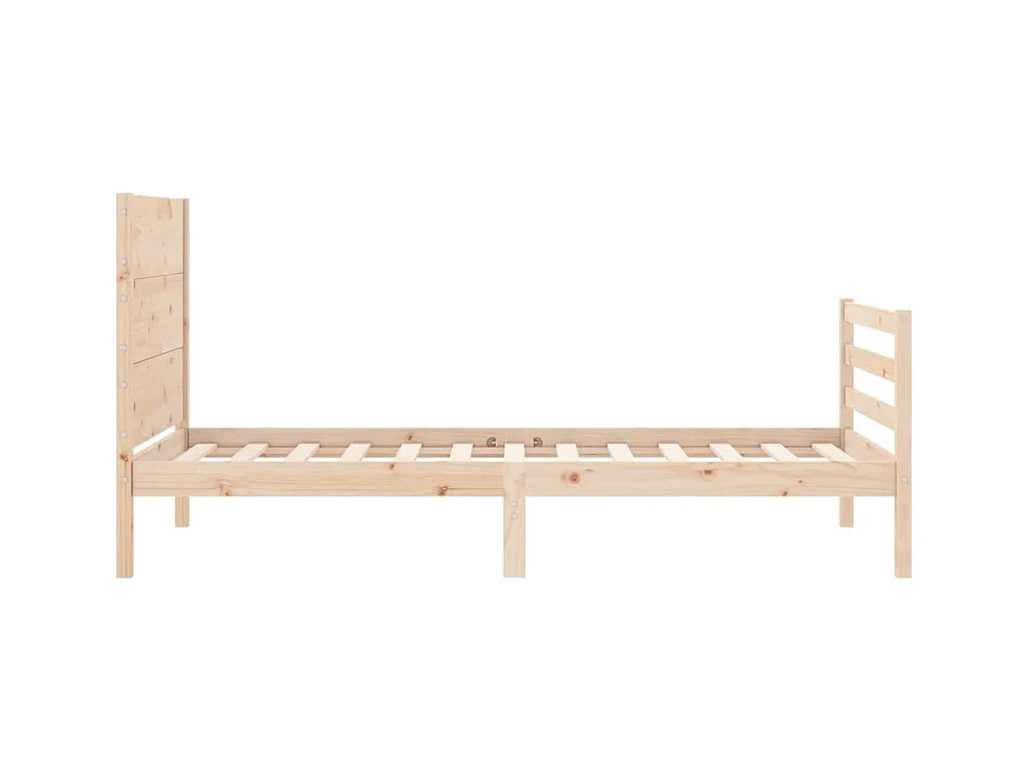 Cadre de lit sans matelas bois massif