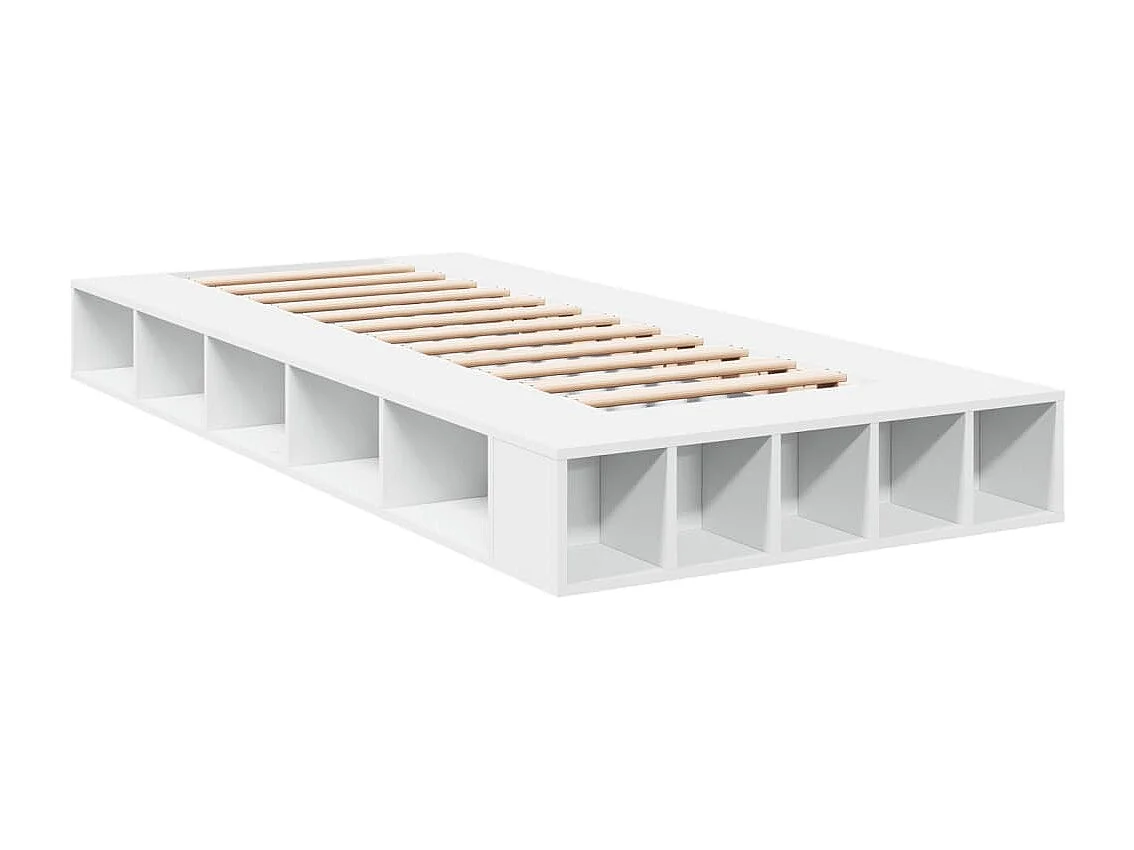 Cadre de lit sans matelas blanc 90x200 cm