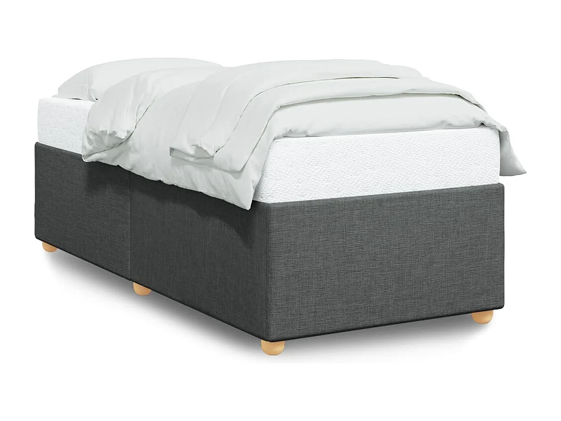 Bedframe zonder matras 90x190 cm stof donkergrijs