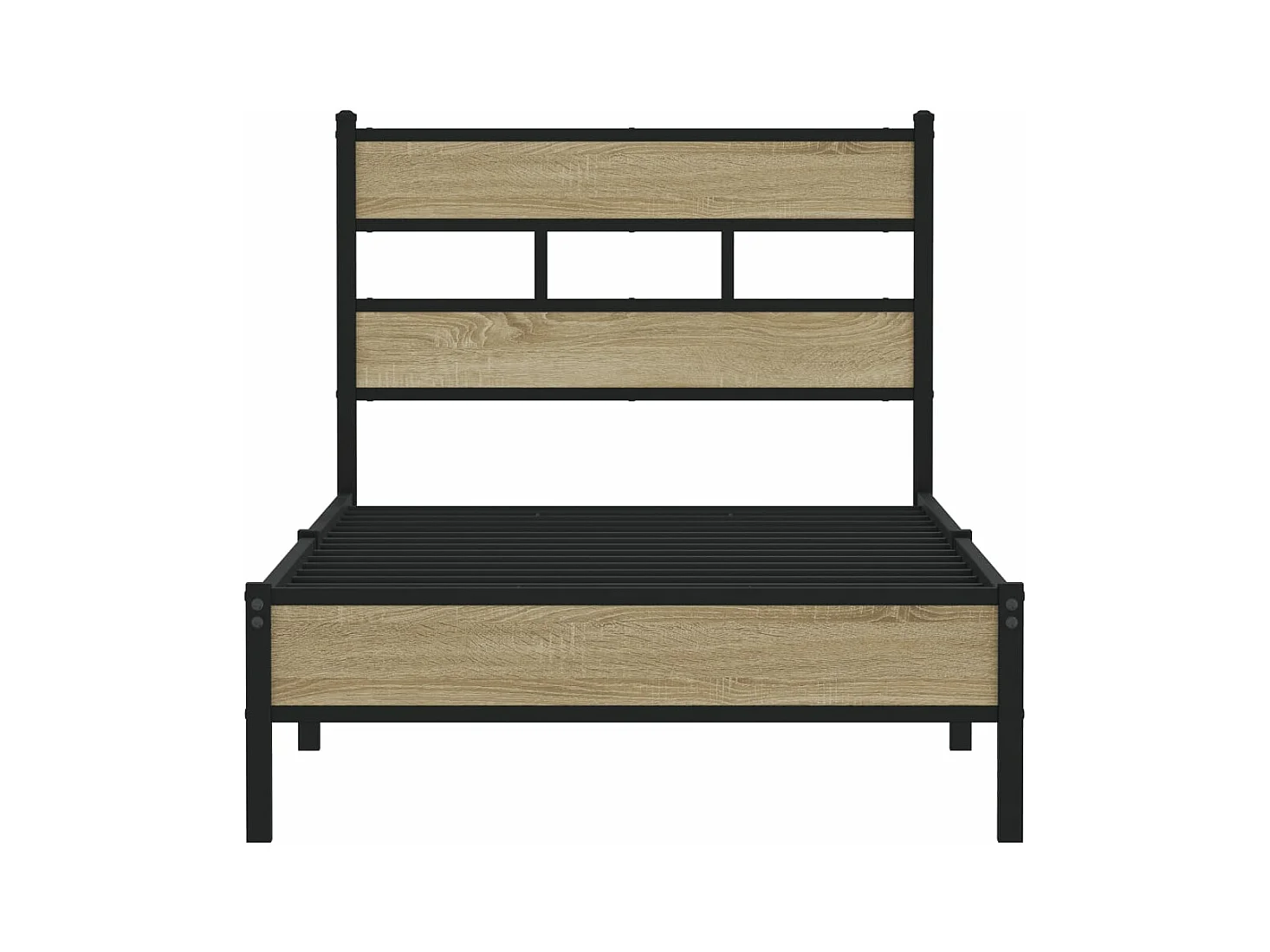 Cadre de lit sans matelas chêne sonoma 100x200 cm