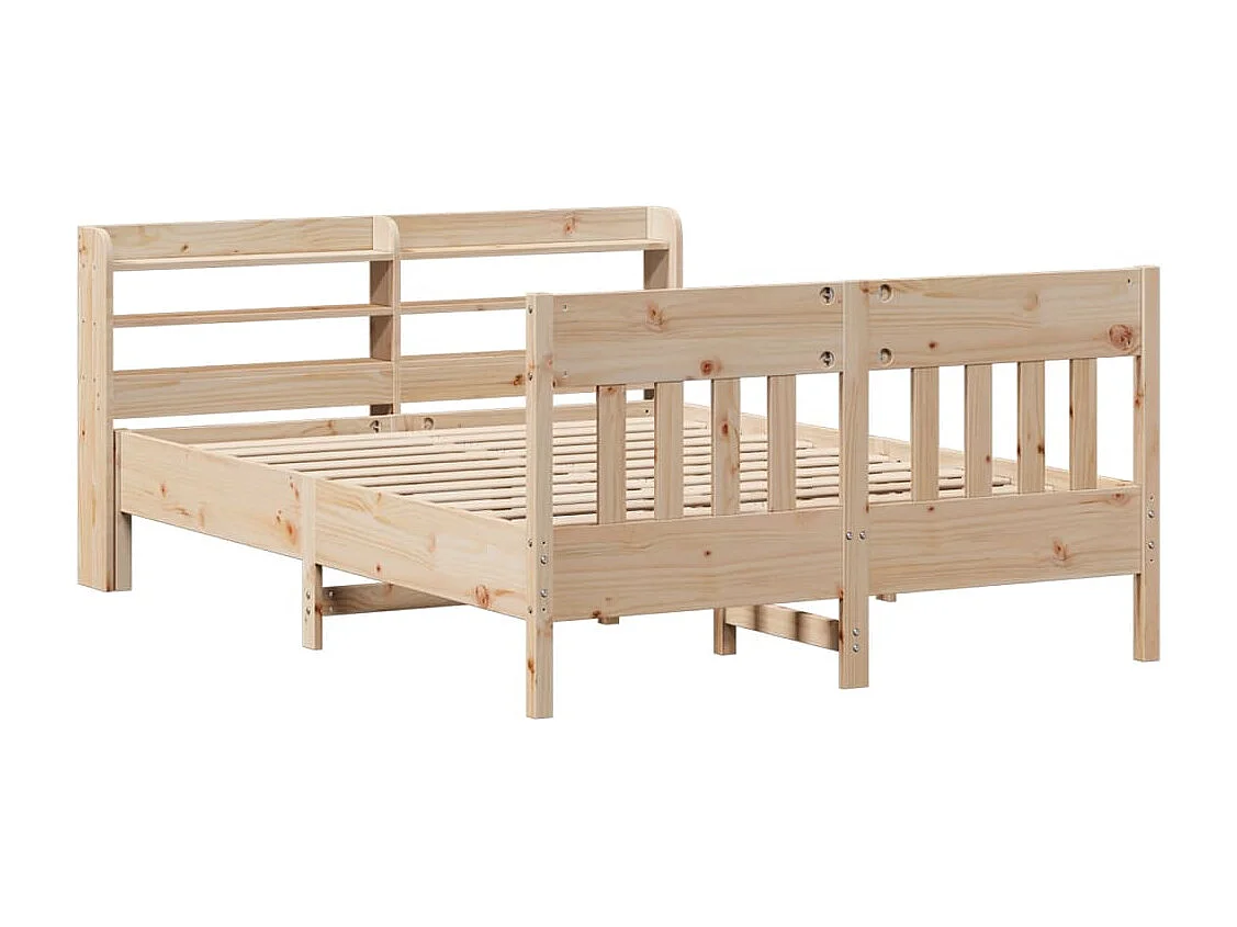 Cadre de lit sans matelas 120x190 cm bois de pin massif