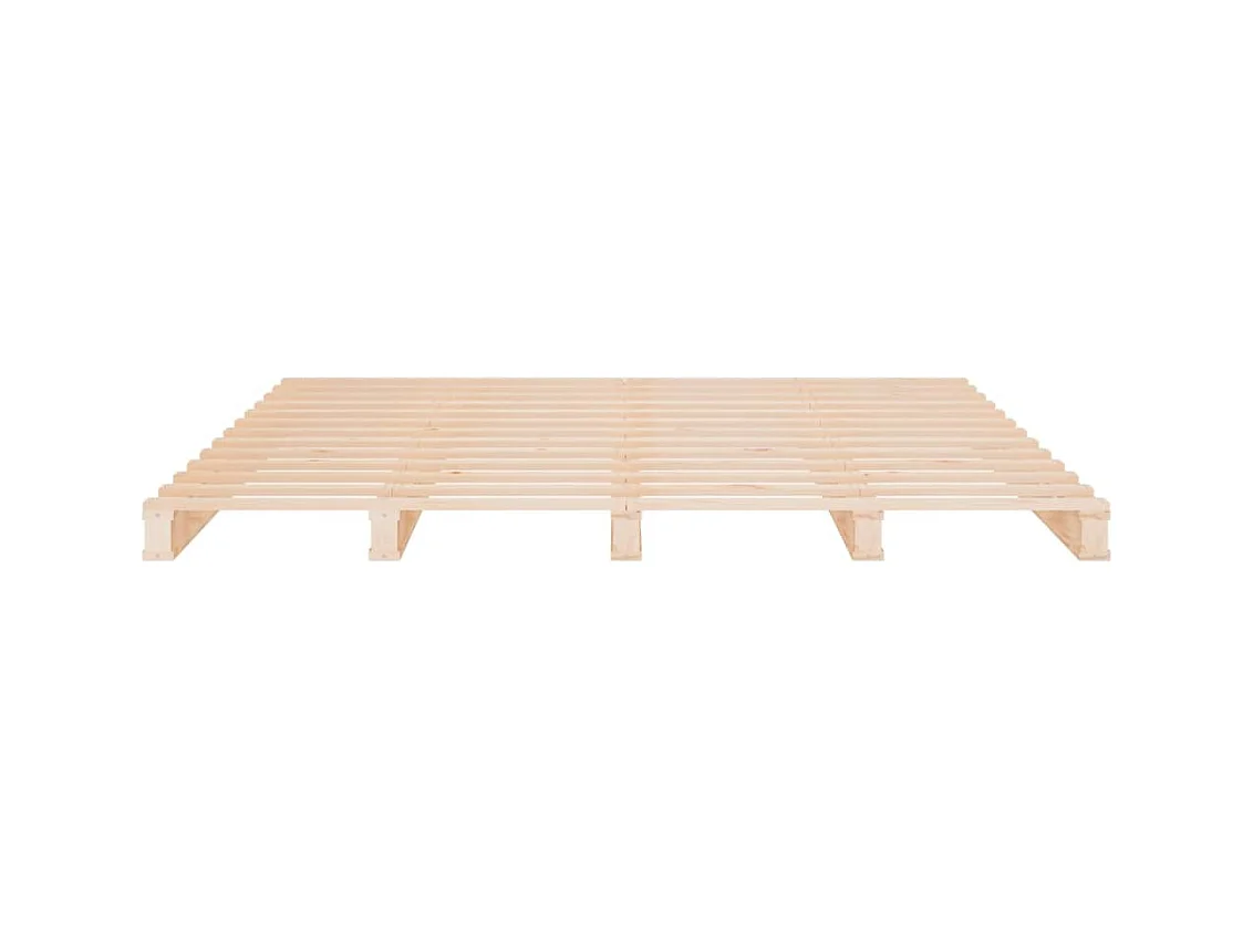 Cadre de lit sans matelas 180x200 cm bois massif de pin