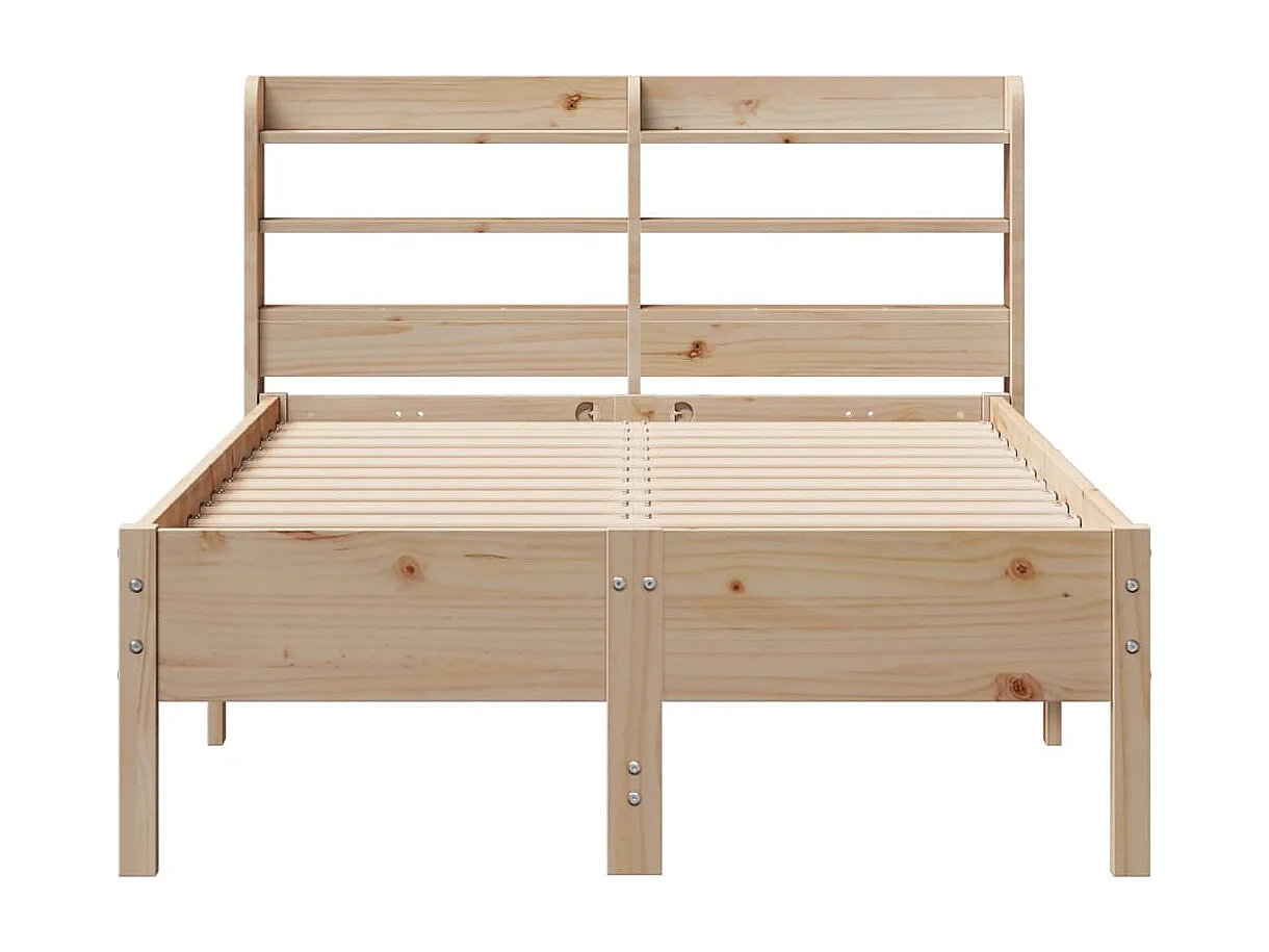 Massivholzbett ohne Matratze 90x190 cm Kiefer