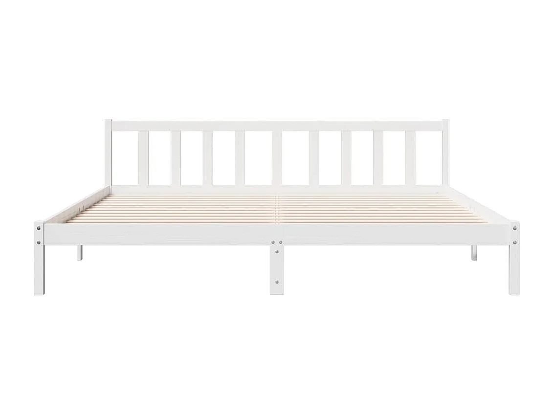 Cadre de lit extra long sans matelas 180x210 cm bois massif pin