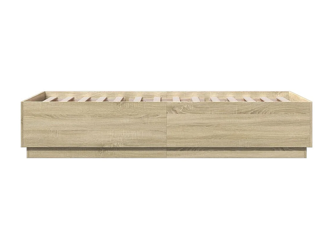 Bettgestell Sonoma-Eiche 90x200 cm Holzwerkstoff
