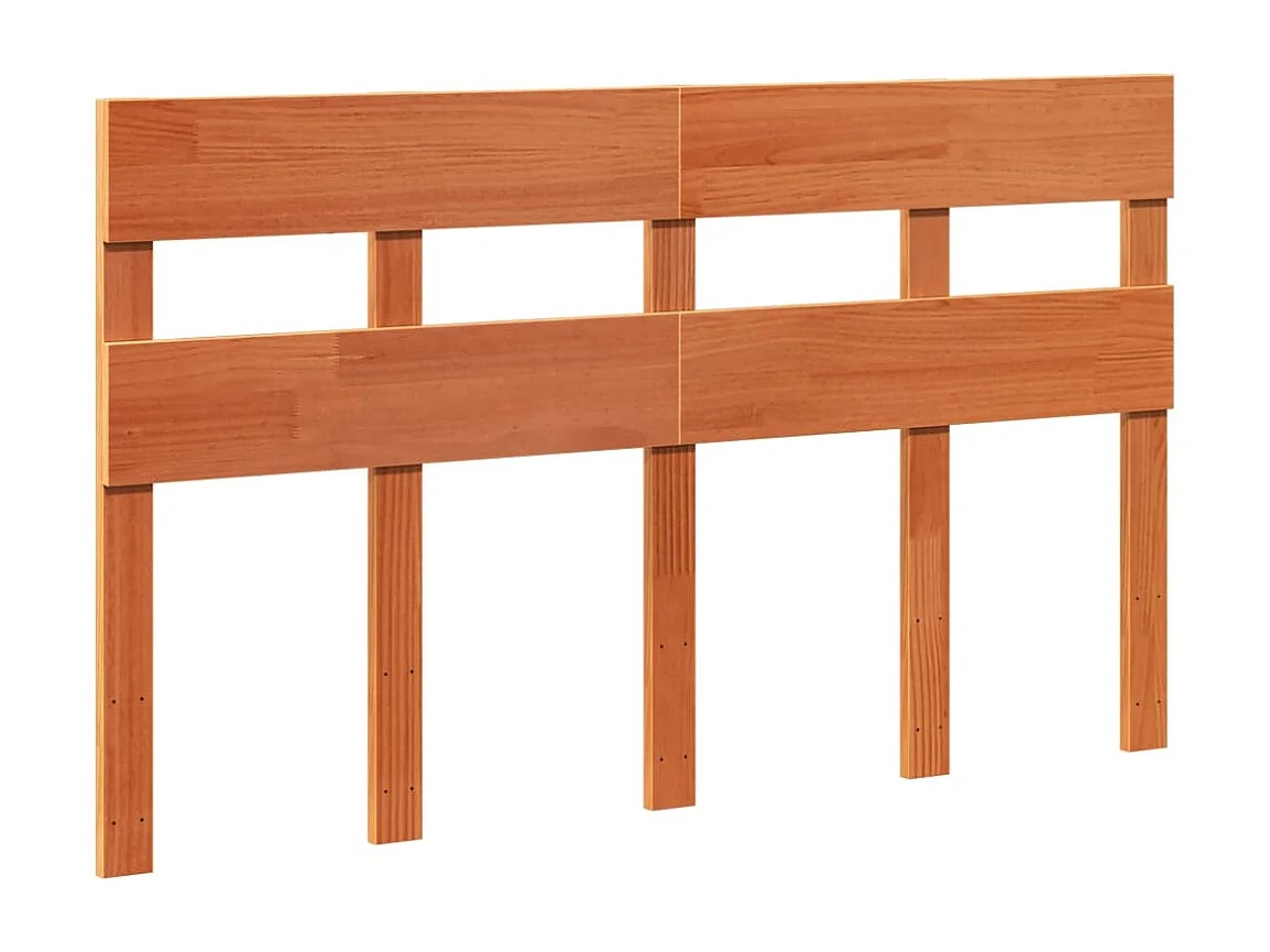 Letto senza Materasso Marrone Cera 120x190 cm in Legno di Pino