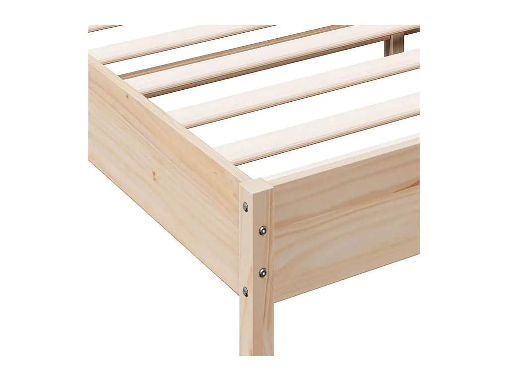 Massivholzbett ohne Matratze 120x200 cm Kiefernholz