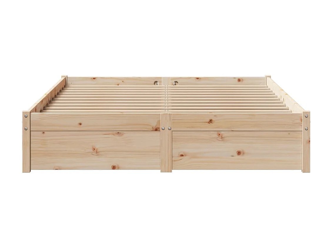 Letto senza Materasso 160x200 cm in Legno Massello di Pino