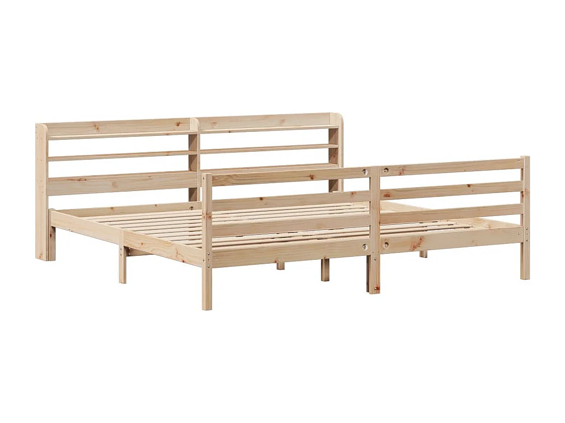 Bettgestell mit Kopfteil ohne Matratze 200x200 cm