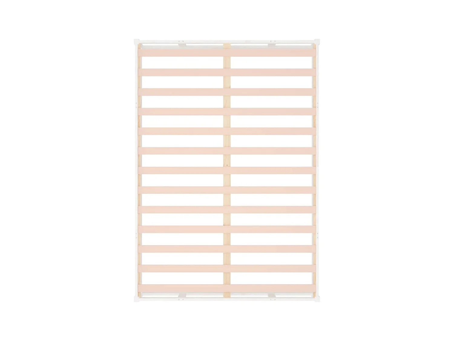 Cadre de lit sans matelas blanc 135x190 cm bois massif