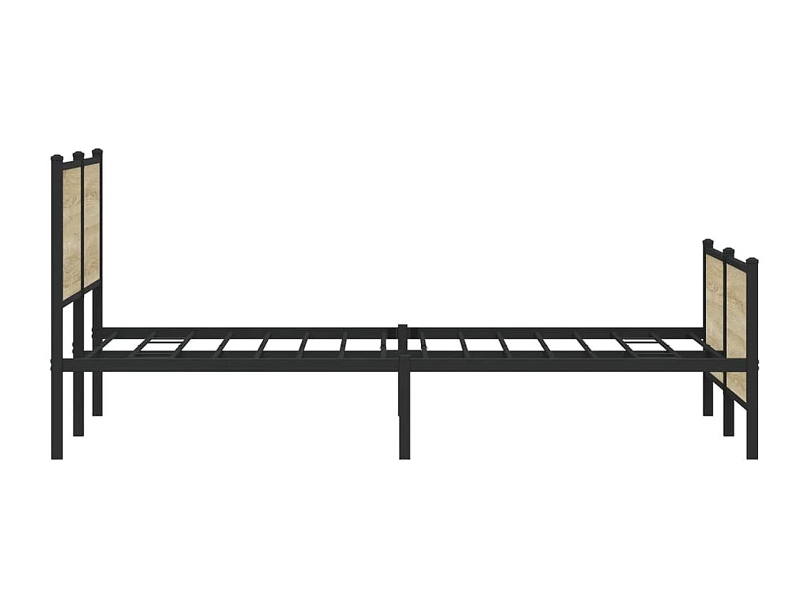 Bedframe zonder matras metaal sonoma eikenkleurig 180x200 cm