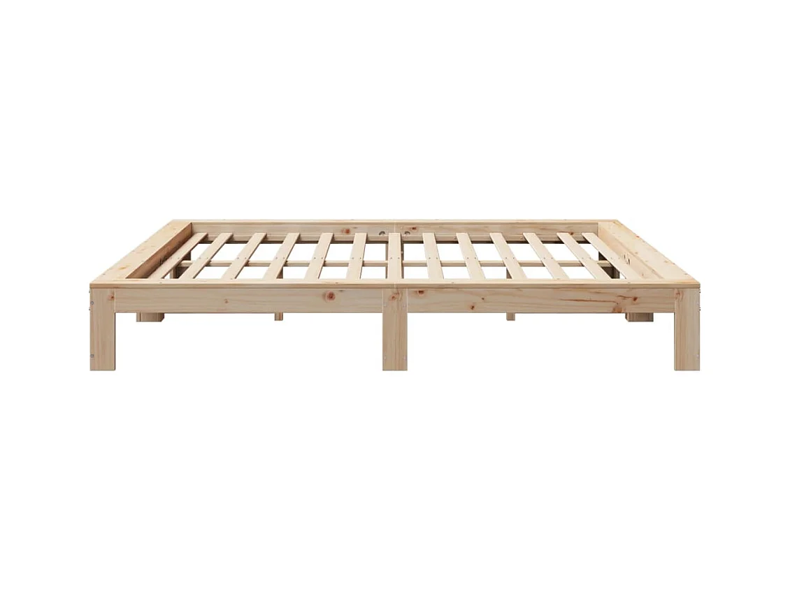 Cadre de lit sans matelas 180x200 cm bois massif de pin