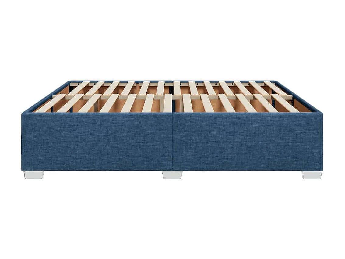 Cama sin colchón tela azul 180x200 cm