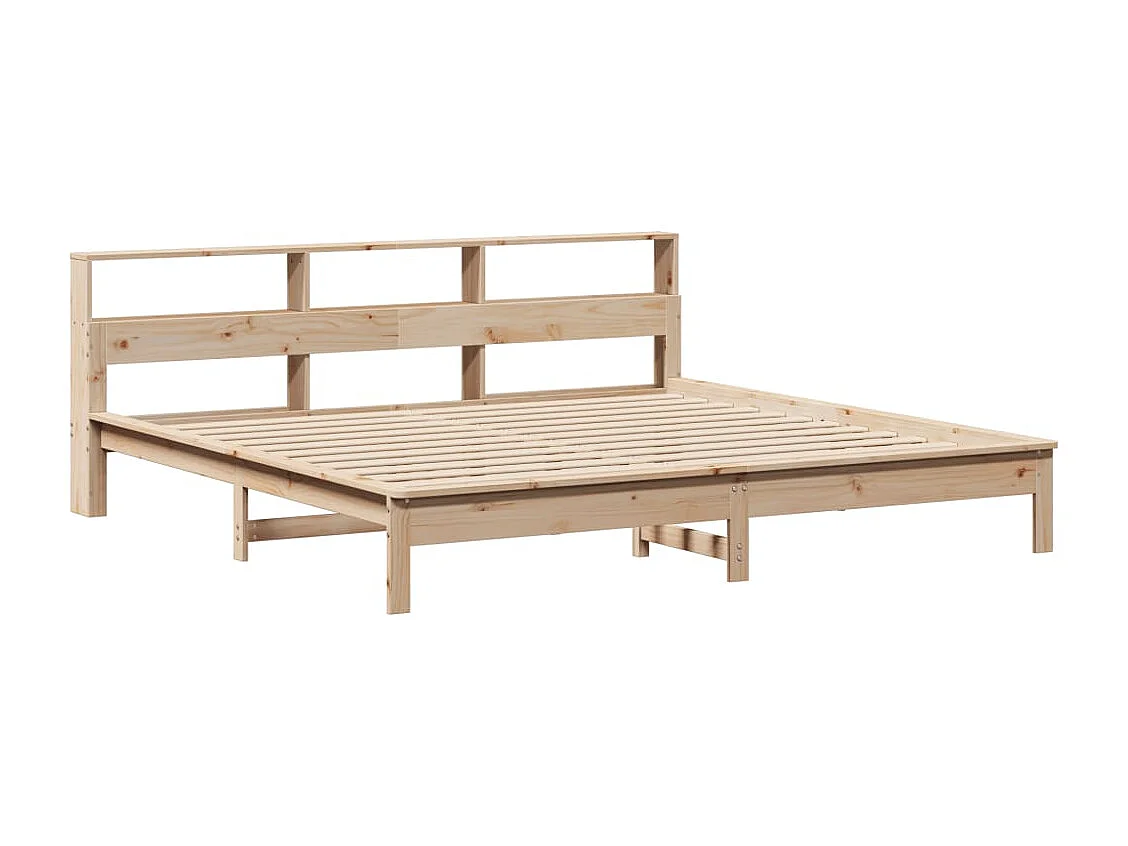 Cadre de lit sans matelas 180x200 cm bois massif de pin