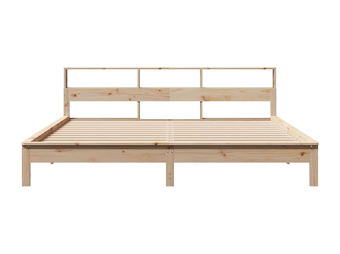 Cadre de lit sans matelas 180x200 cm bois massif de pin