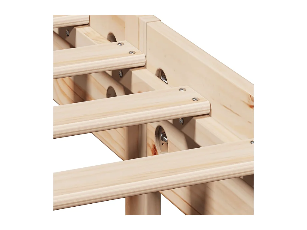 Cadre de lit sans matelas 180x200 cm bois massif de pin