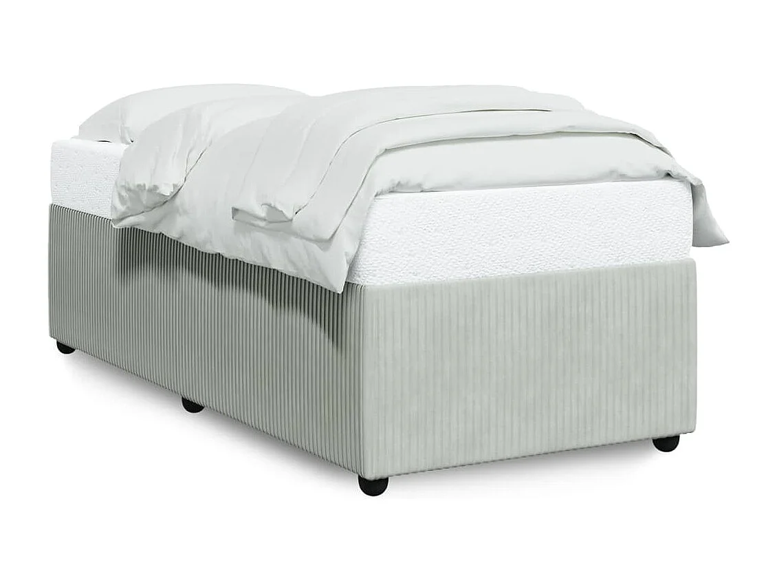 Bedframe zonder matras 90x200 cm fluweel lichtgrijs