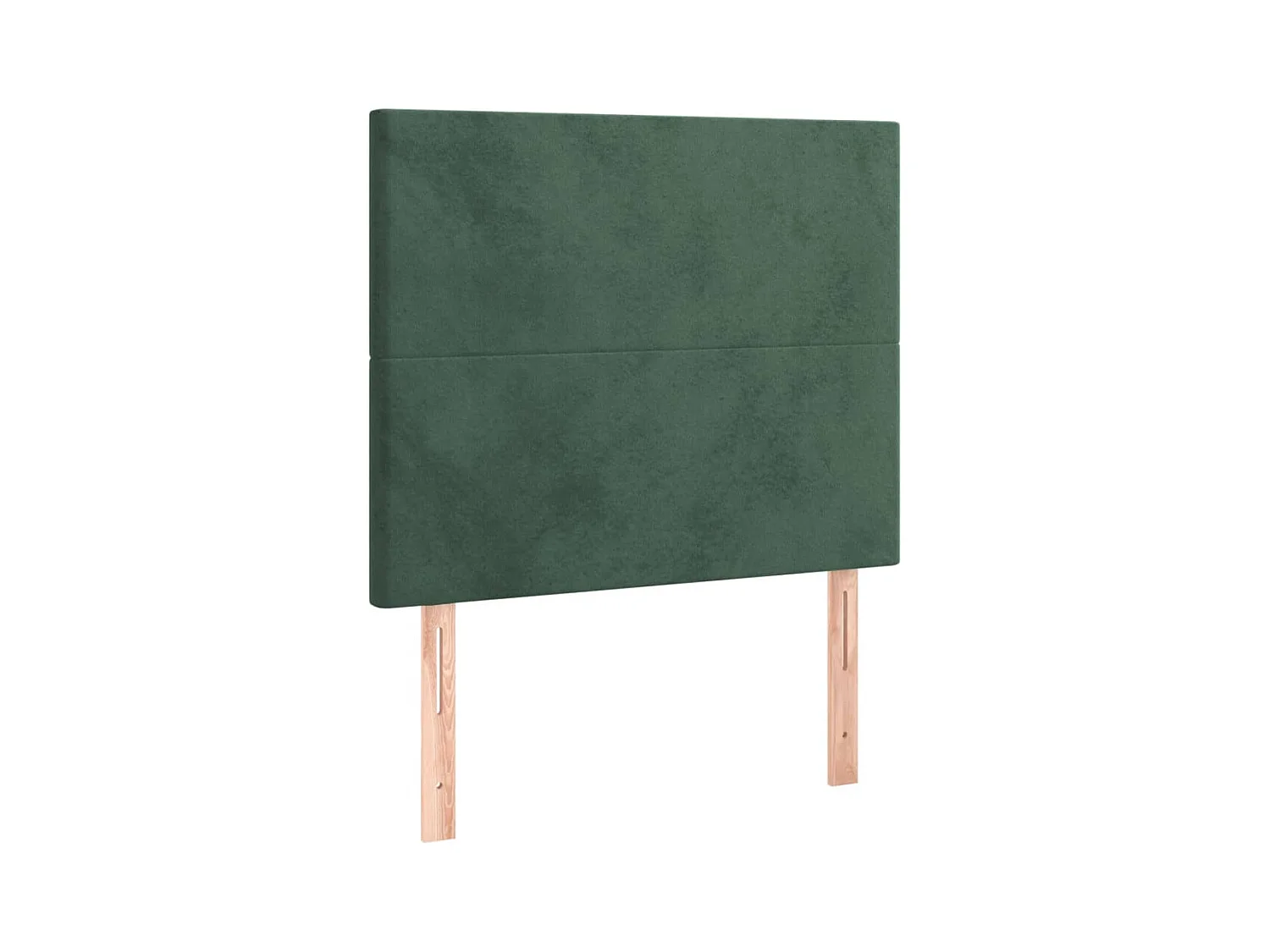 Cadre de lit sans matelas vert foncé 90x200 cm velours