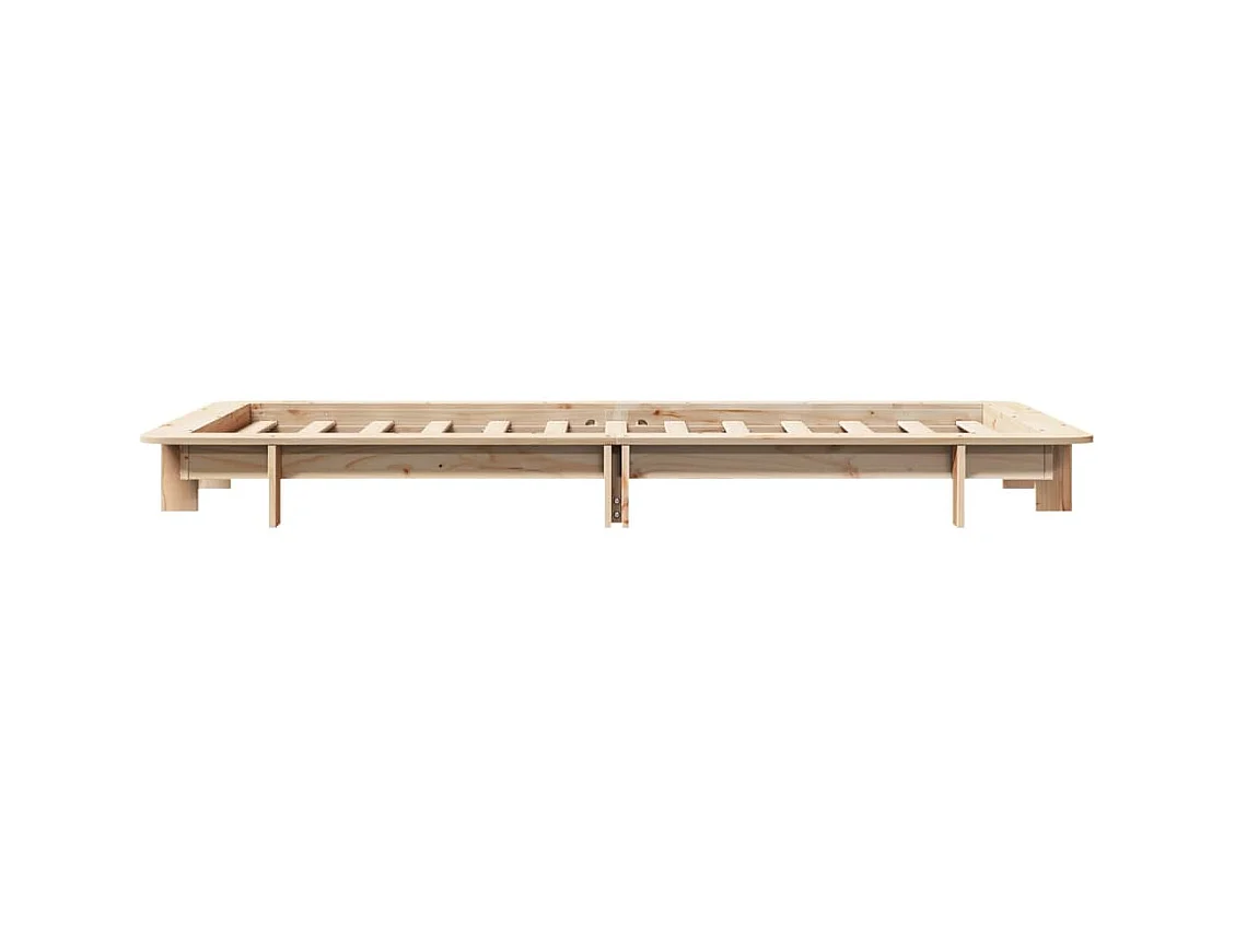 Cadre de lit sans matelas 90x200 cm bois de pin massif