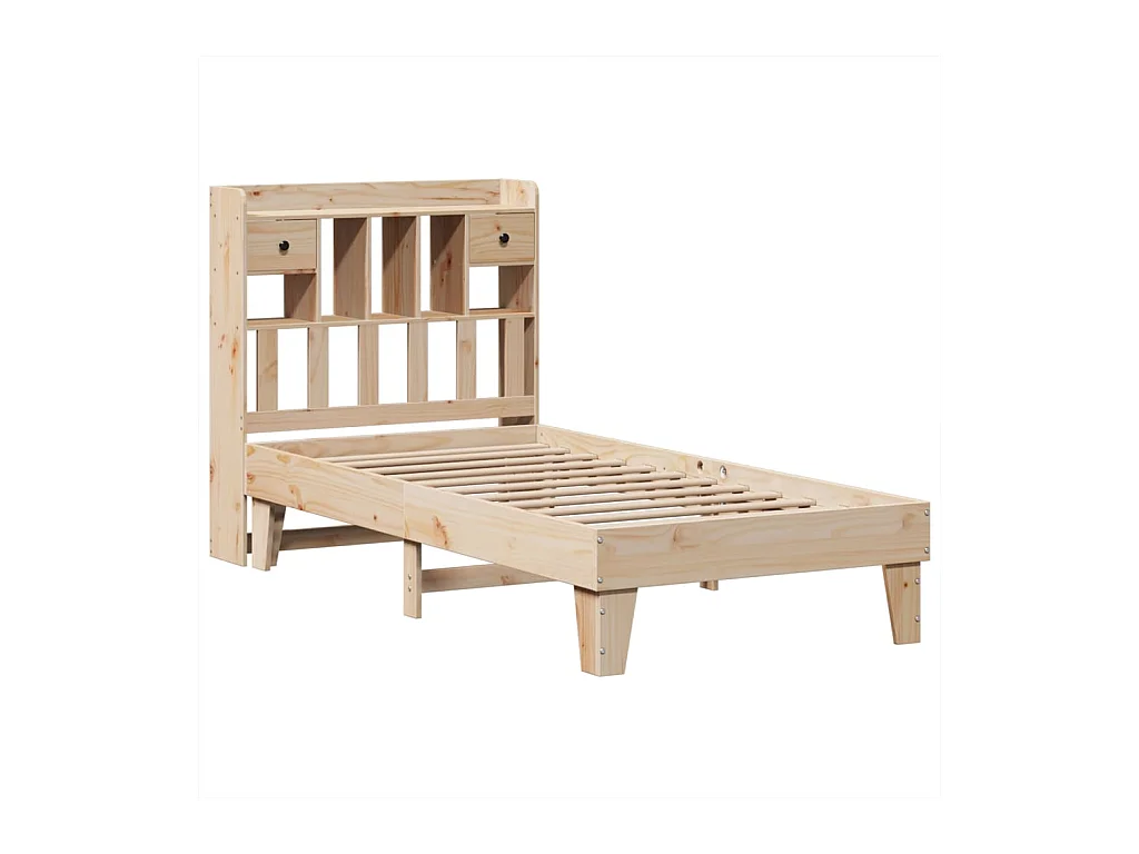 Cadre de lit sans matelas 100x200 cm bois massif de pin