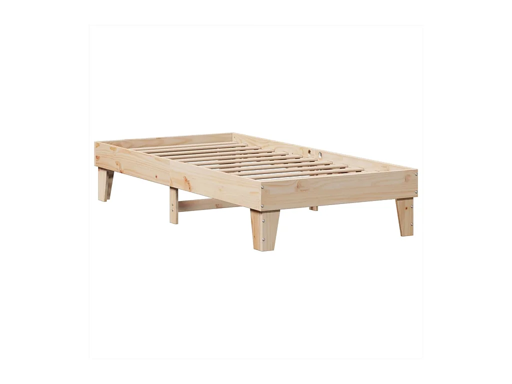 Cadre de lit sans matelas 100x200 cm bois massif de pin