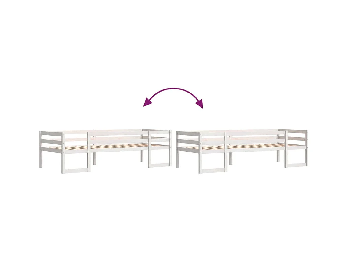 Cadre de lit pour enfants sans matelas 90x190 cm pin massif